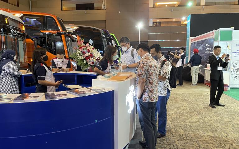 Visitors at Busworld Southeast Asia 2023
